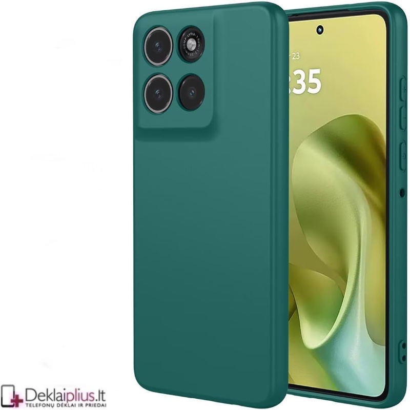 Guminis ploniausias dėklas - žalias (Motorola Moto G86 Power) Guminis ploniausias dėklas - žalias (Motorola Moto G86 Power)
